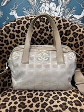 Chanel Cream Travel Line Crossbody Bag