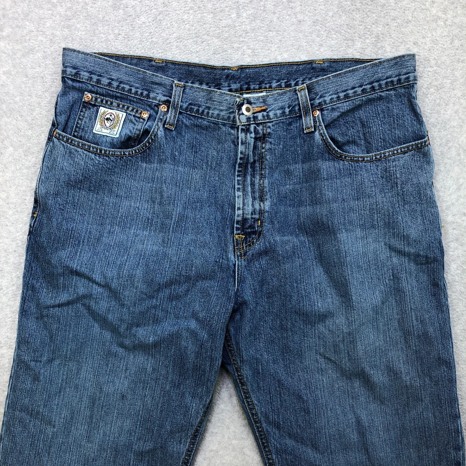 Cinch White Label Jeans Men's 40x34 Blue Dark American Workwear Relaxed Straight - Image 2 of 4