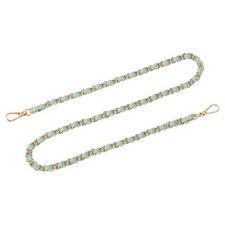 Purse Strap, 32" Leather for Shoulder Strap Light Green, Gold 