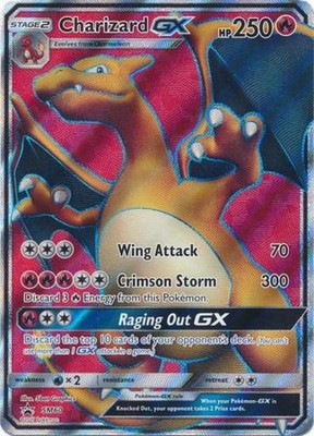 Moderately Played Charizard-GX - SM60 - Full Art Promo - SM Black Star Promo Pok