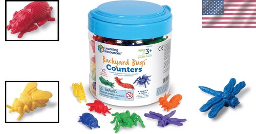 Educational Bugs Counters Set Kids Sorting Counting Toys Ages 3+ - Picture 2 of 10
