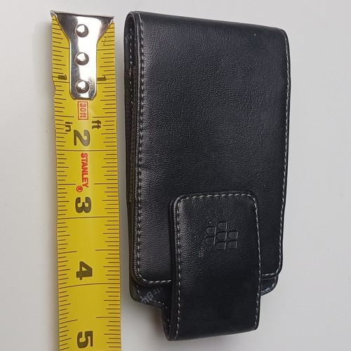 OEM Blackberry Black Leather Case Cover Swivel Belt Clip Holster, Cell Phone - Bild 7 von 7