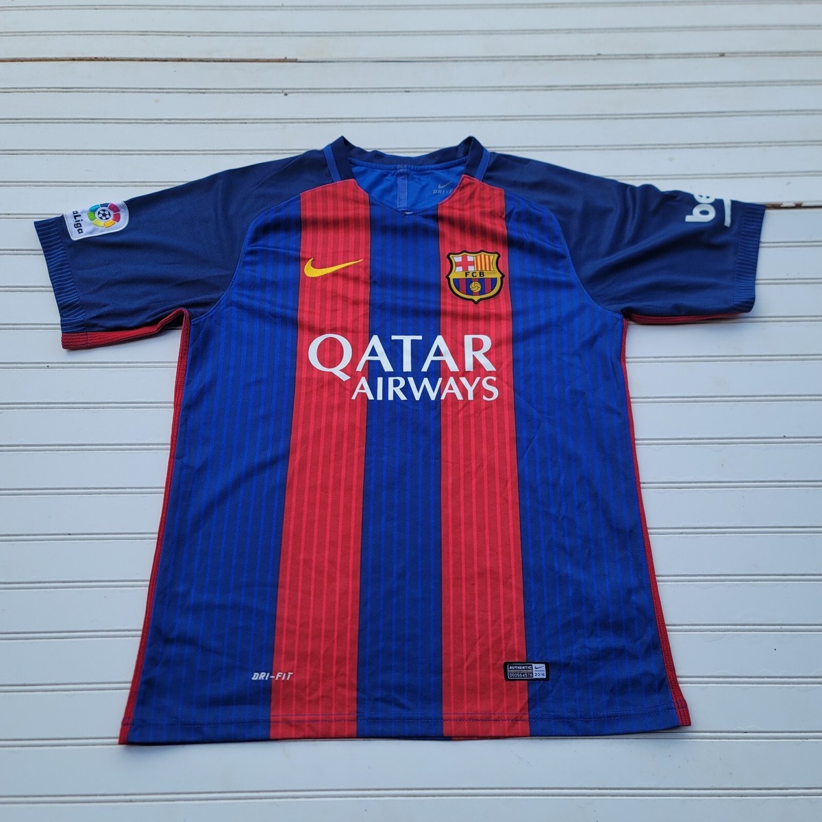 NIKE FC BARCELONA HOME JERSEY 2016/2017 MESSI #10 MENS FAN FIT Sz