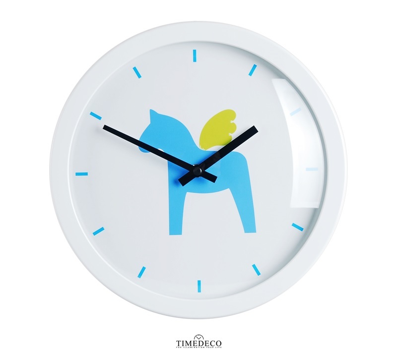 Modern Art Design Round Wall Clock Unique Retro Home Decor Interior - Hobbyhorse
