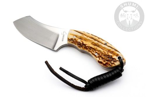 Boker VoxKnives Rhino 02BO269 Stag Handle Fixed Blade Knife. Discontinued. - Picture 3 of 18