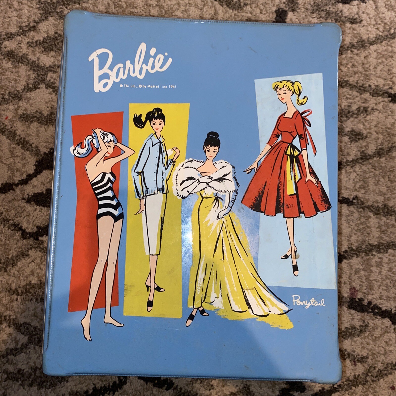 Vintage 1960s Barbie and Midge Dolls with Case, Clothes And Accessories