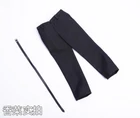 1/6 Black Trousers Pants Clothes W/belt Fit 12'' Male Action Figure Body Toys 