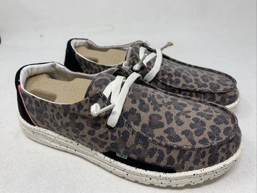 Hey Dude Wendy Jungle Brown Shoes Women 