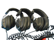 LOT OF 3 Califone 3068AV 3.5mm Plug Black Switchable Stereo/Mono Corde Headphone