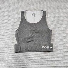 Kora Sports Bra Womens Small Gray Athletic Sports Bra Tank Top Active Gym