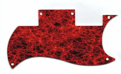 Pickguard Graphical Custom  to fit Epiphone SG Special VE Microfibre Red