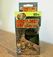 zoo med nightlight red reptile bulb 60 watt