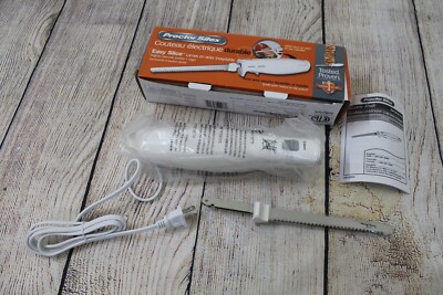 Proctor Silex 74311Y Sharp Electric Knife White Carving Meats Poultry Type EK04