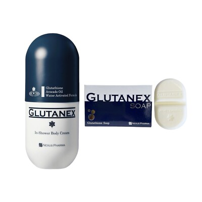 savon au glutathion Glutanex Whitening In Shower Body Cream + Glutathione Soap