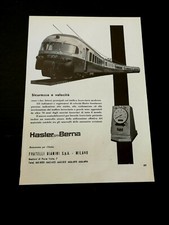 1970 HASLER INDICATORE REGISTRATORE DI VELOCITA FERROVIARIA TRENO TEE PUBBLICITA