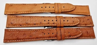 Cinturino struzzo anche per Jaeger Le Coultre Reverso mm19 fibbia 16 Handmade