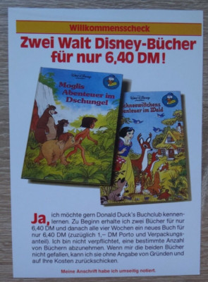 Micky Maus  Beilage  Horizont Verlag  für Micky Maus 1985