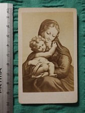 Correggio "Madonna di Parma" antique photo from the 19th century late 1800s vintage cuttlefish