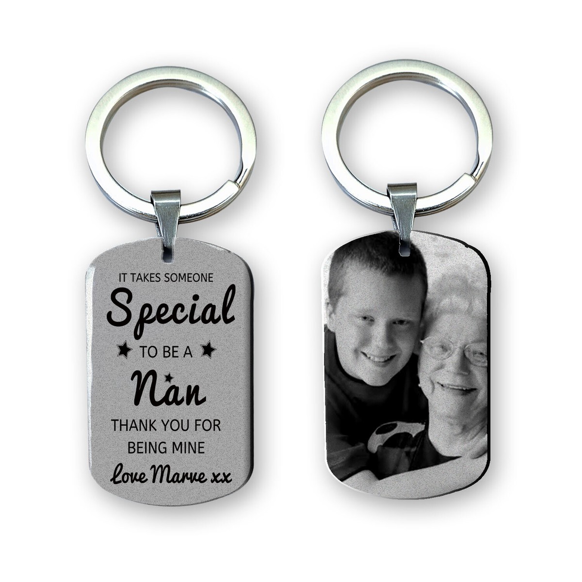 Photo Keyring Personalised Nana Keyring Family Keyring Stl File