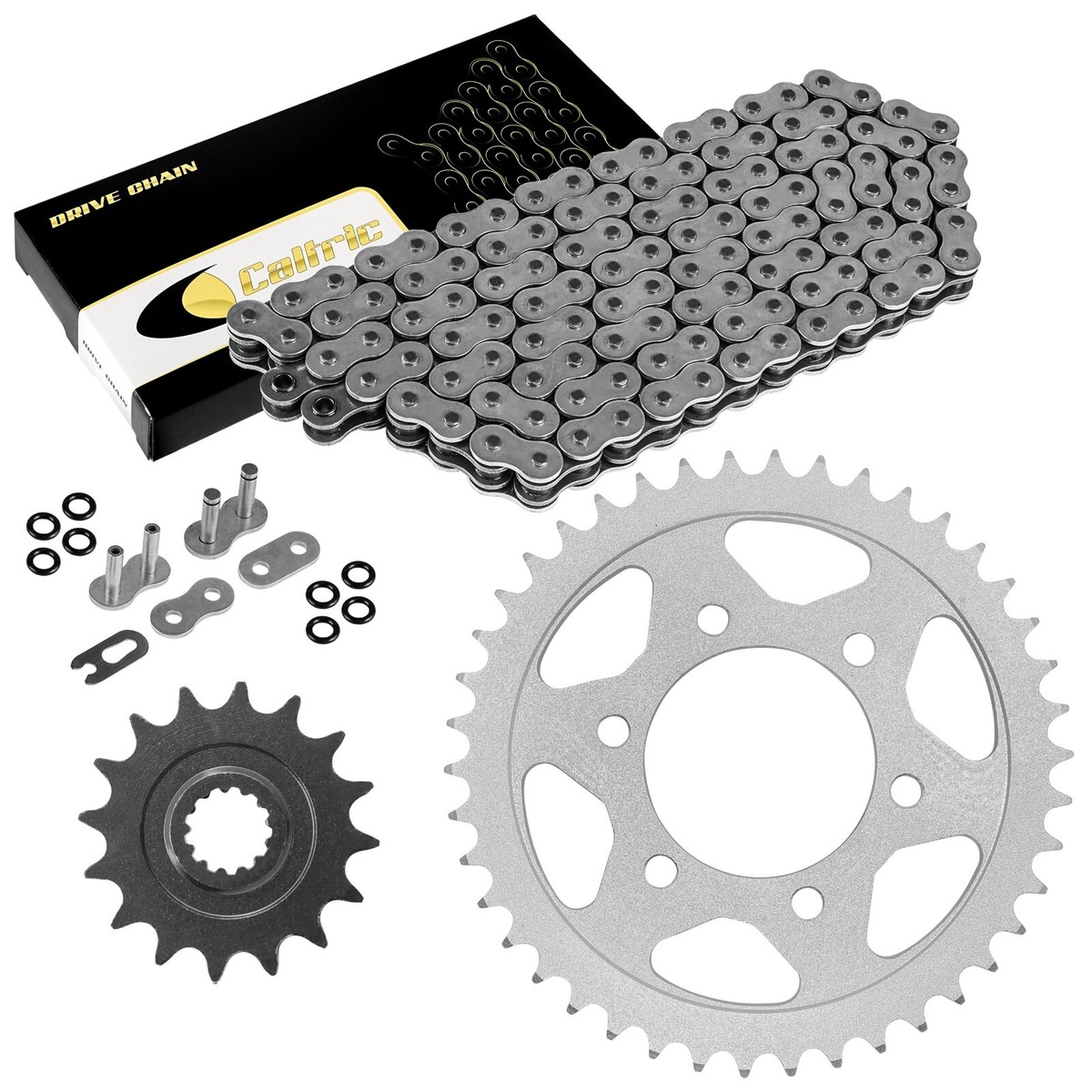 O-Ring Drive Chain & Sprockets Kit for Kawasaki ZR1000A Z1000 2003