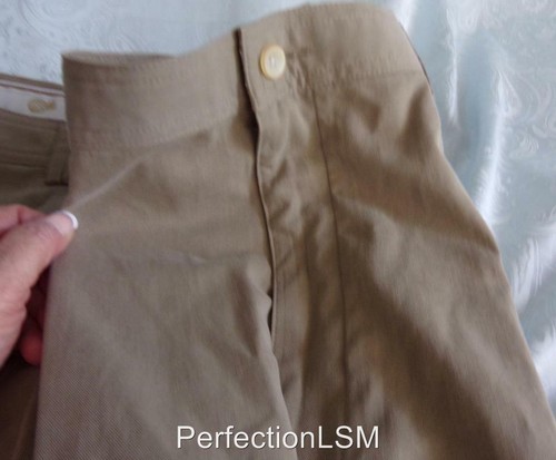 NWT Caribbean Men's 55%Cot/45% Lyocell Casual Flat Front Pants 42x30 Khaki !! - Picture 6 of 7
