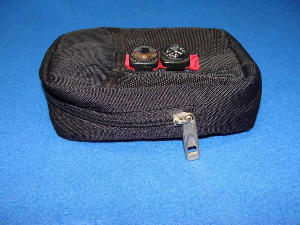 Bolsa de almacenamiento/cámara Caselogic negra y roja 6,75" X 4,25" usada temperatura No funciona Foto 4 de 4