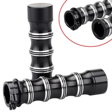 Black Skeleton 1" Handlebar Hand Grips For Harley Road King V-Rod Sportster 1200