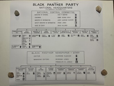 Black Panther Party National Headquarters Organizational Chart Print Of Original