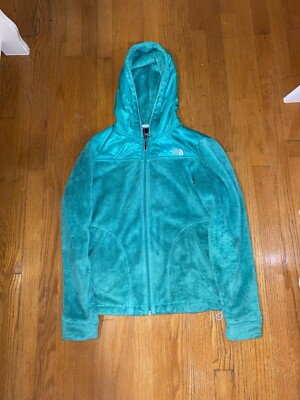 Womens Emerald Green North Face Fur Jacket!￼