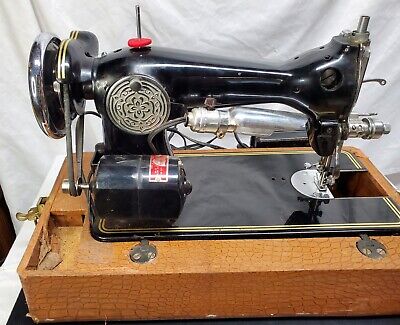 Vintage -Aldens DeLuxe Portable Sewing Machine, With Pedal Vintage -Aldens DeLuxe Portable Sewing Machine, With Pedal