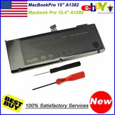 A1382 Battery For Apple A1286 i7 Early 2011 Mid 2012 Unibody MacBook Pro 15" New