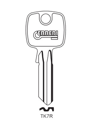 2X WINKHAUS KEY BLANK FOR CUTTING SUITABLE FOR TK7R , SILCA TO30R , JMA -