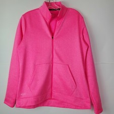 Nike Golf Dri-Fit Full Zip Hot Pink Jacket Women's Medium LS Pockets