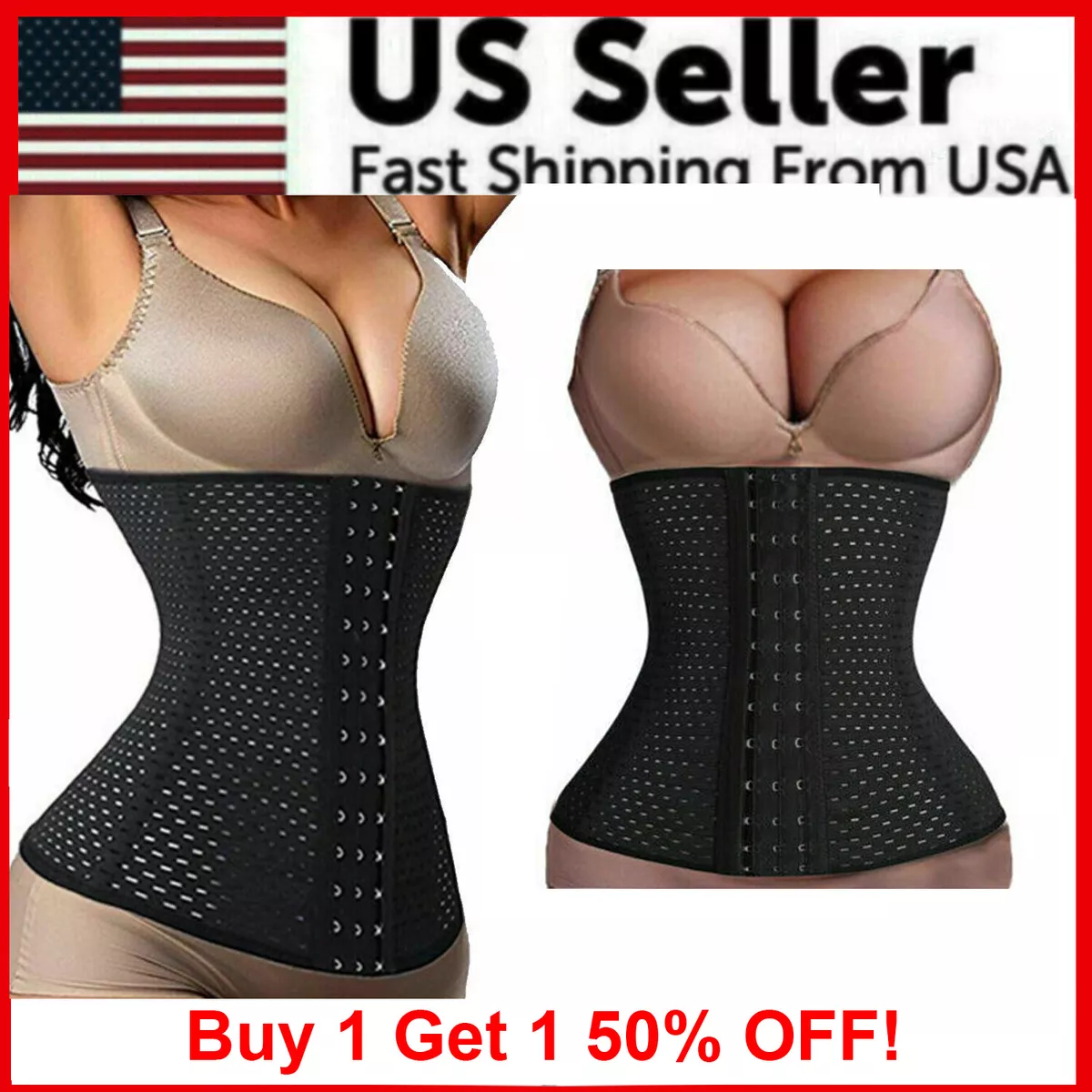 Corset Waist Trainer Training Shaper Body Shapewear Underbust Cincher Tummy  Belt