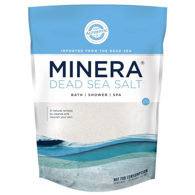 Minera Dead Sea Salt, 100% Pure & Natural, (3 x 5 lbs.) Fine Grain (0-1.7 -4m...