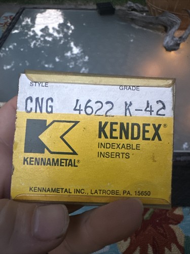 Qty:5 KENNAMETAL CNG 4622 GRADE: K 42 CARBIDE TOOL HOLDER INSERTS Kendex - Picture 2 of 6