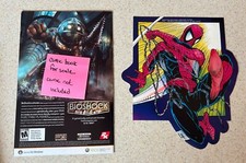 COMIC IMAGES Huge Decal Marvel 1990 -- SPIDER MAN Swinging -- 10" x 9"