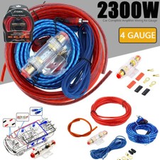 2300W 4 Gauge Car Audio Cable Kit Amplifier Install Amp RCA Subwoofer Sub Wiring