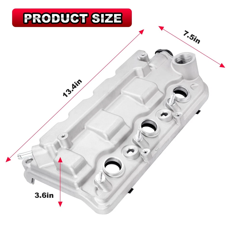 Cubierta de válvula de cilindro delantero para Honda Odyssey Accord Sedán 3,5 L 12310-R70-A00 Foto 3 de 4