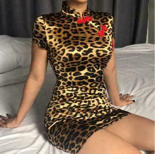 Womens Trendy Sexy Leopard Print 