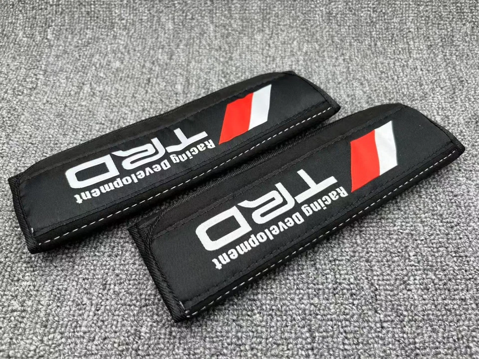 NUEVO CINTURÓN DE SEGURIDAD NEGRO DISEÑO DELGADO CARRERAS DRIFT HOMBRO COMODIDAD ALMOHADILLA CUBIERTA Foto 3 de 3