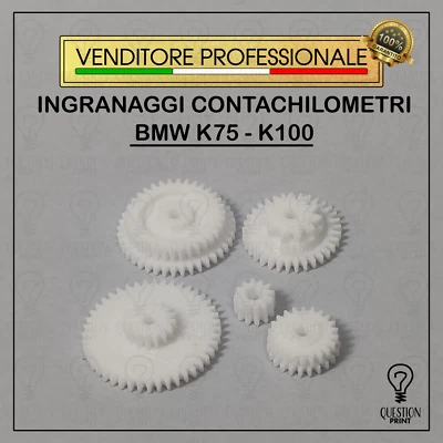 QUESTIONPRINT KIT INGRANAGGI PER QUADRO CONTACHILOMETRI BMW K75 - K100 RICAMBIO RESISTENTE
