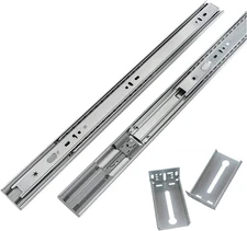 2 Pair Soft Close Drawer Slides 20 Inch Cabinet Drawer Slides & 2 Pair Metal Rea