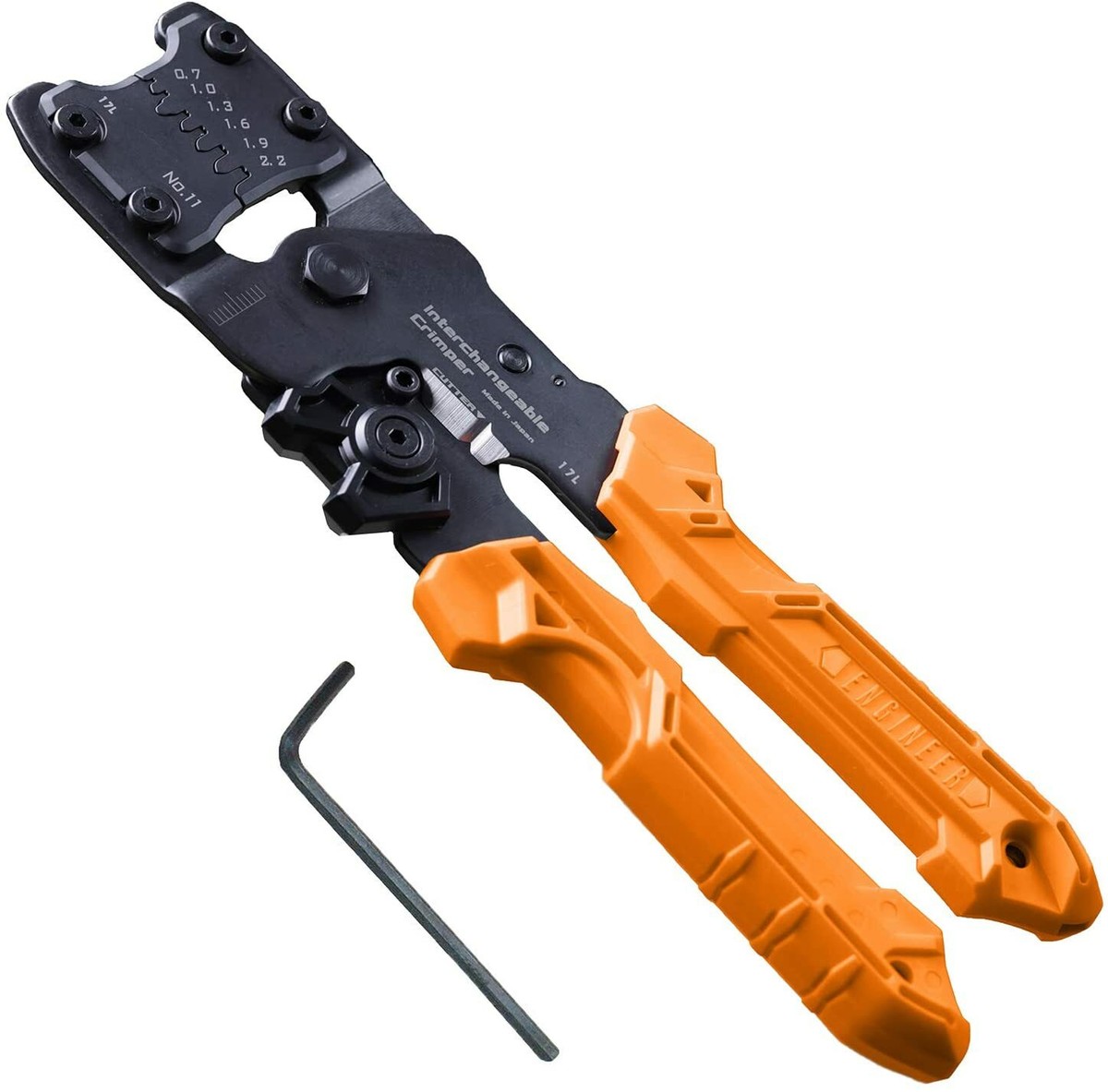 ENGINEER PAD-11 Precision Crimping Tool – Interchangeable Die Plates, Made In Japan