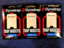 (3) New Dynatrap Glue Card Refills for Indoor Dynatrap Fly Trap Models DT3007