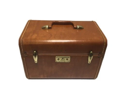 Brown 1950s Vintage Travel Bags&Hand Luggages Travel Accessories