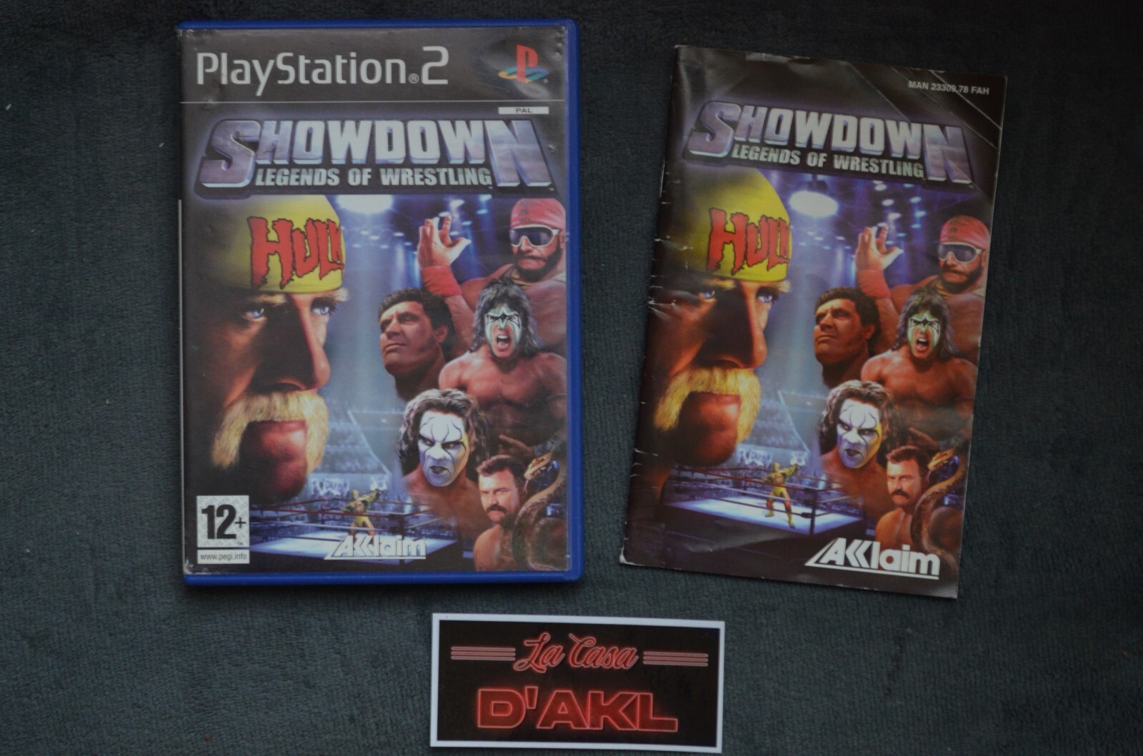₪PAS DE JEU₪ Boite notice Playstation 2 PS2 Showdown : Legends of Wrestling WWE