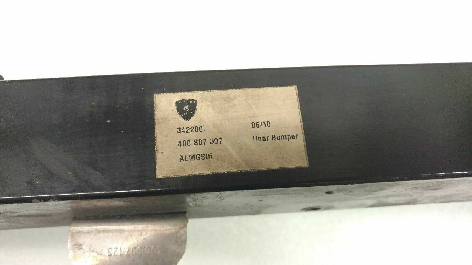LAMBORGHINI GALLARDO COUPE SPYDER REAR BUMPER REINFORCEMENT REBAR OEM 400807307
