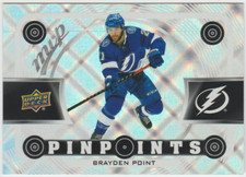 2022-23 Upper Deck MVP Pinpoints #PP17 Brayden Point - Tampa Bay Lightning