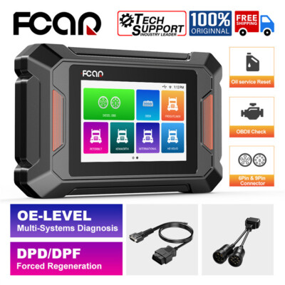 Fcar F802 Heavy Duty Truck Scanner OBD2 All System Scan DPF Regen Oil Reset Tool